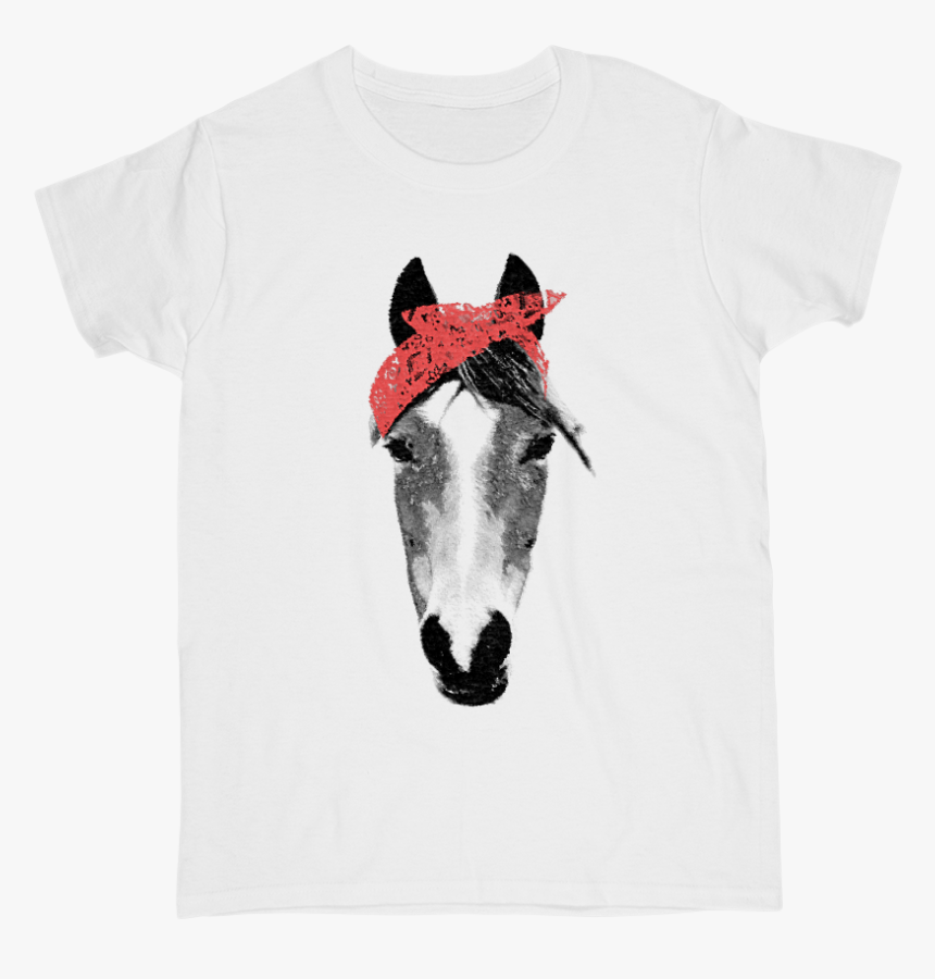Horse With Red Scarf T-shirt - Gilly Shirt, HD Png Download