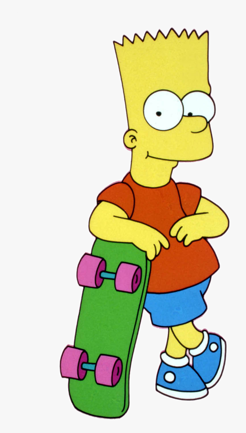 Transparent Skateboard Clipart - Bart Simpson Skateboard, HD Png Download