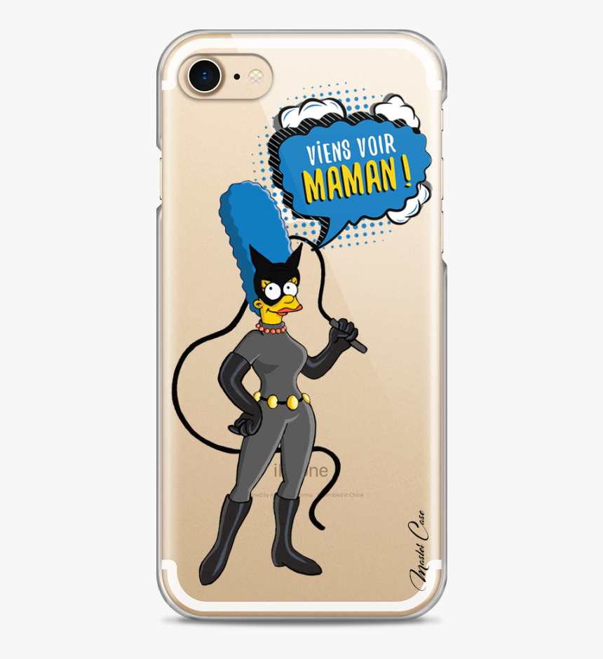 Coque Iphone 7/8 Marge Simpson Cartoon Design- Viens - Coque Iphone 7 Simpson, HD Png Download