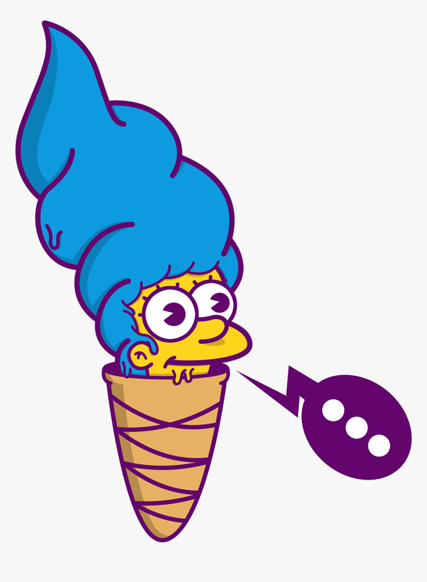Marge Simpson Ice Cream, HD Png Download