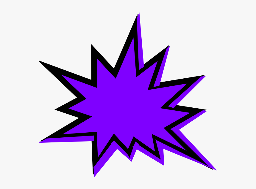 Explosion Clipart Kapow - Blue Comic Pow Png, Transparent Png
