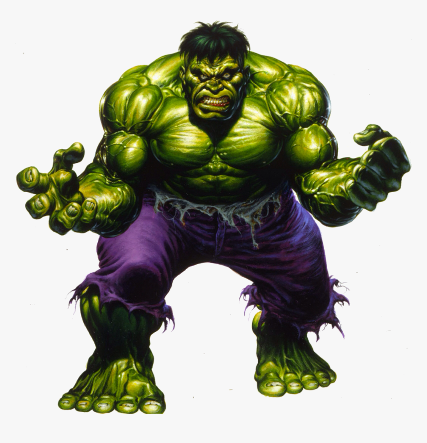 Incredible Hulk Comic Art , Png Download - Superheroes Hulk, Transparent Png