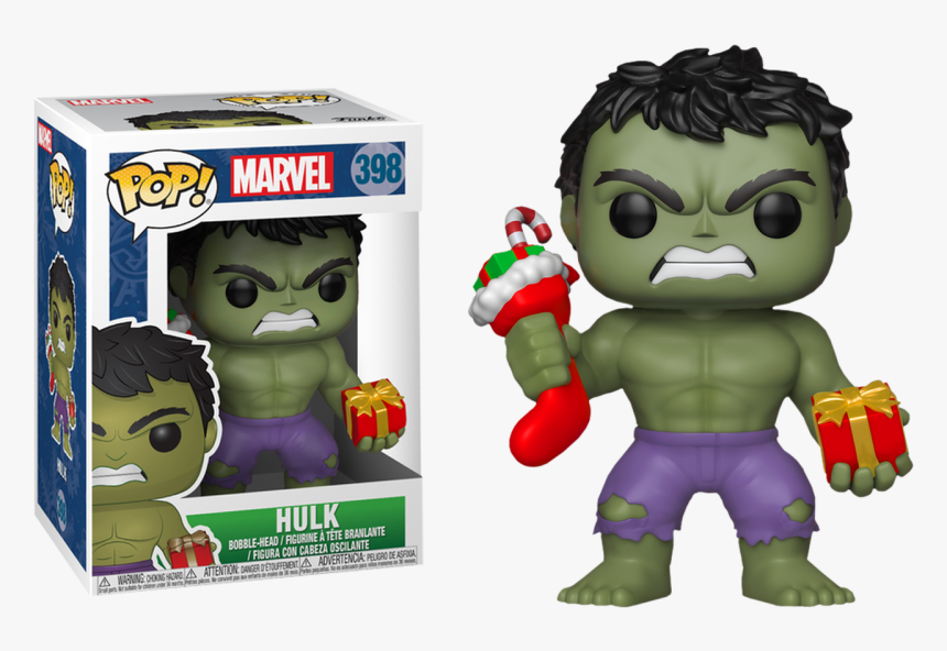 Marvel Holiday Pop With Christmas Stocking Vinyl Figure - Eb Games Pop Marvel, HD Png Download