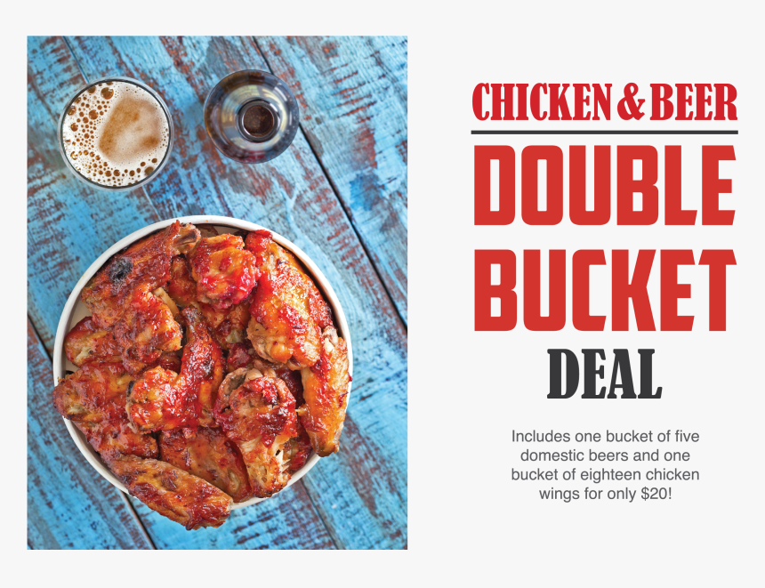 Chicken & Beer Double Bucket Deal - Baked Goods, HD Png Download