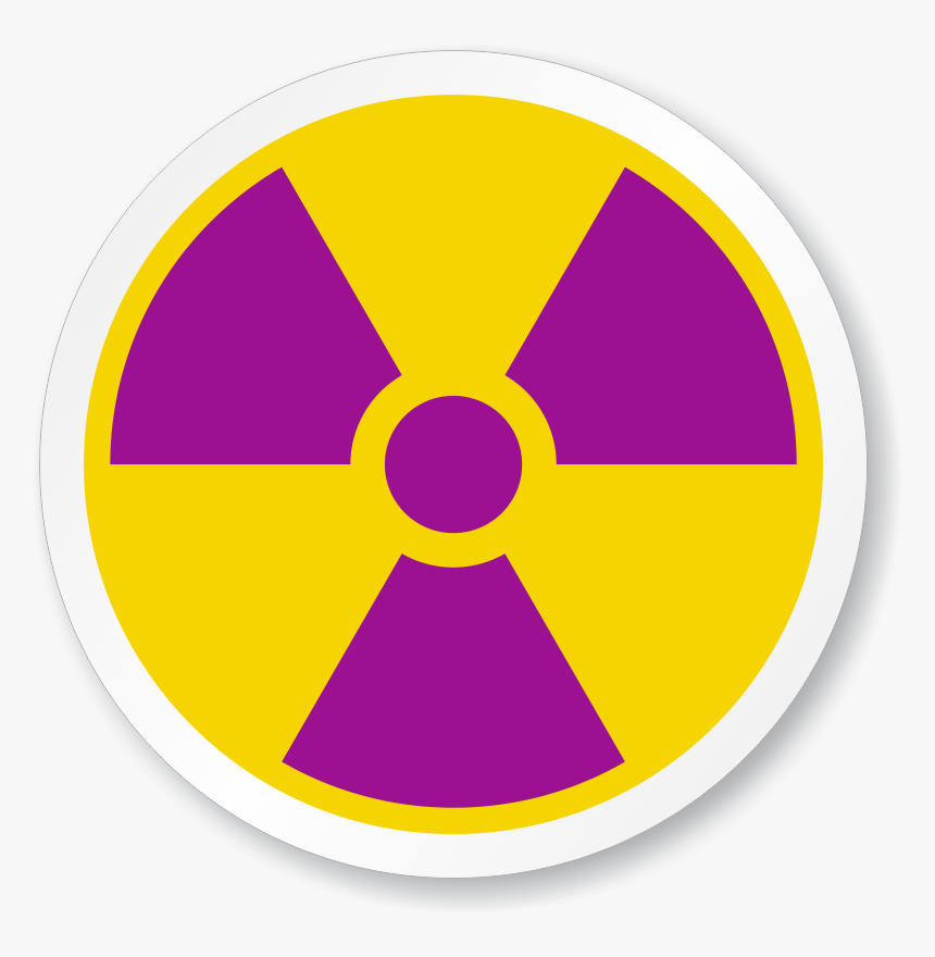 Radioactive Decay Nuclear Power Radiation Hazard Symbol - Radiation Symbol Red, HD Png Download
