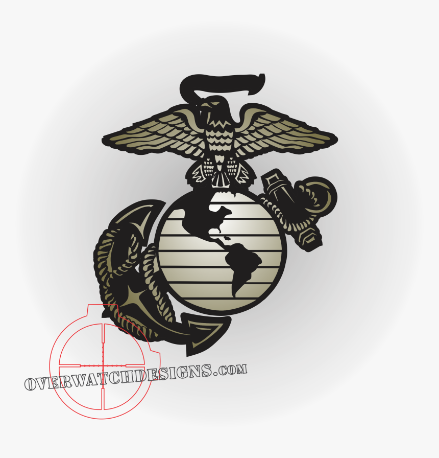 Eagle, Globe, And Anchor Decal United States Marine - Eagle Globe And Anchor Designs, HD Png Download