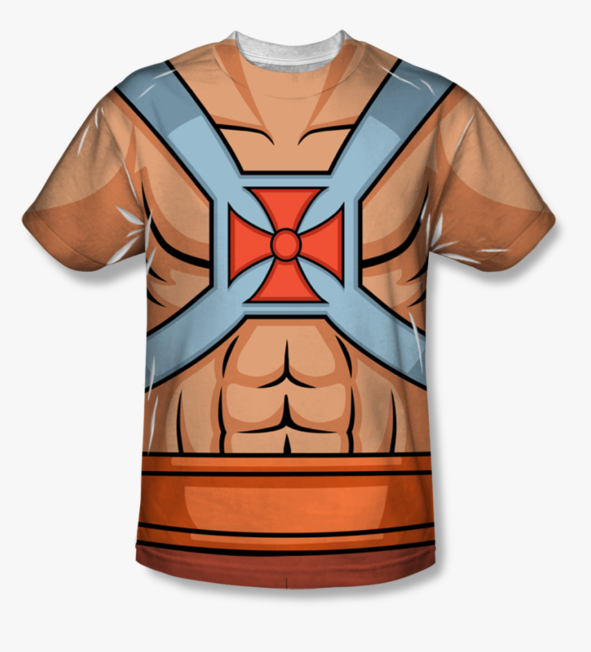 Masters Of The Universe™ He Man™ Costume All Over T - He Man Costume T Shirt, HD Png Download