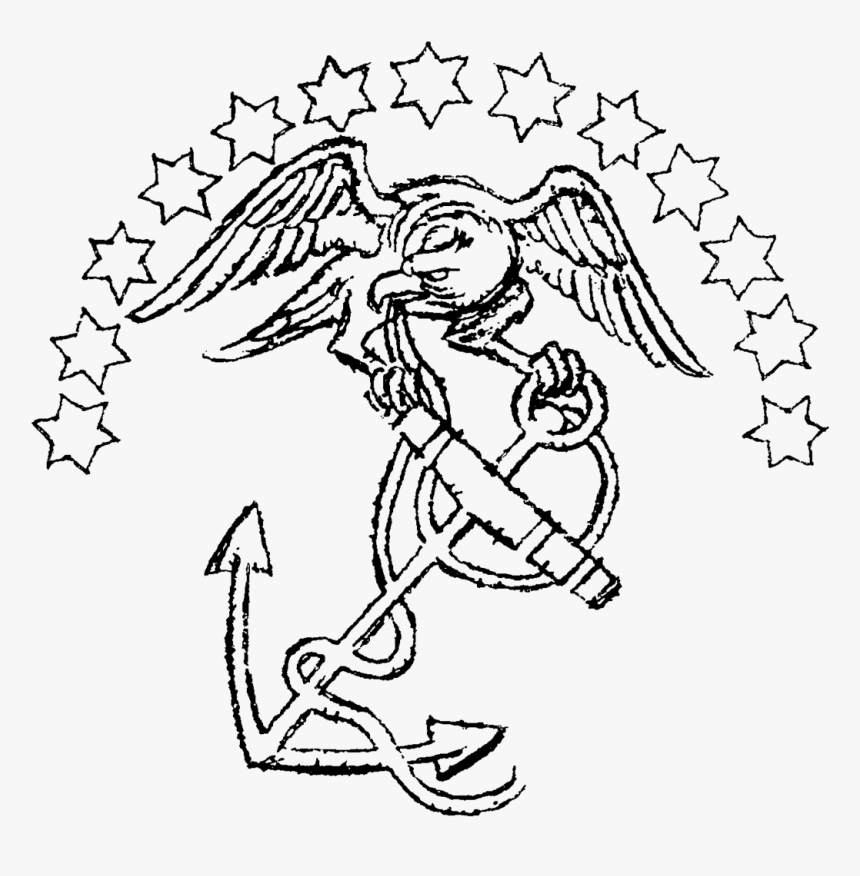 Old Marine Corps Emblem, HD Png Download