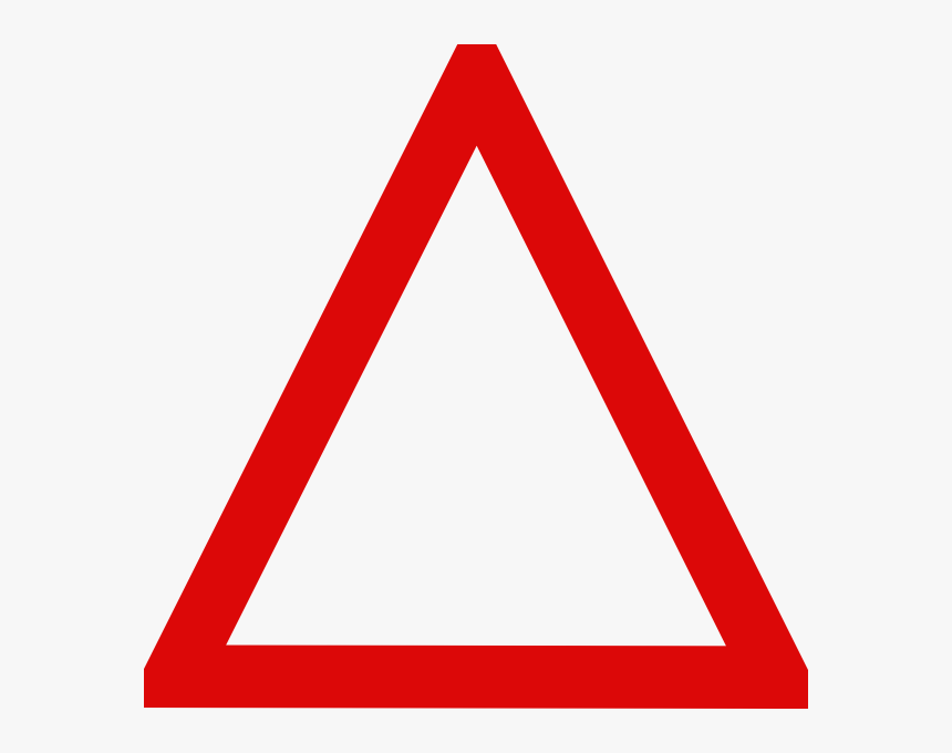 Blank Triangle Road Sign, HD Png Download
