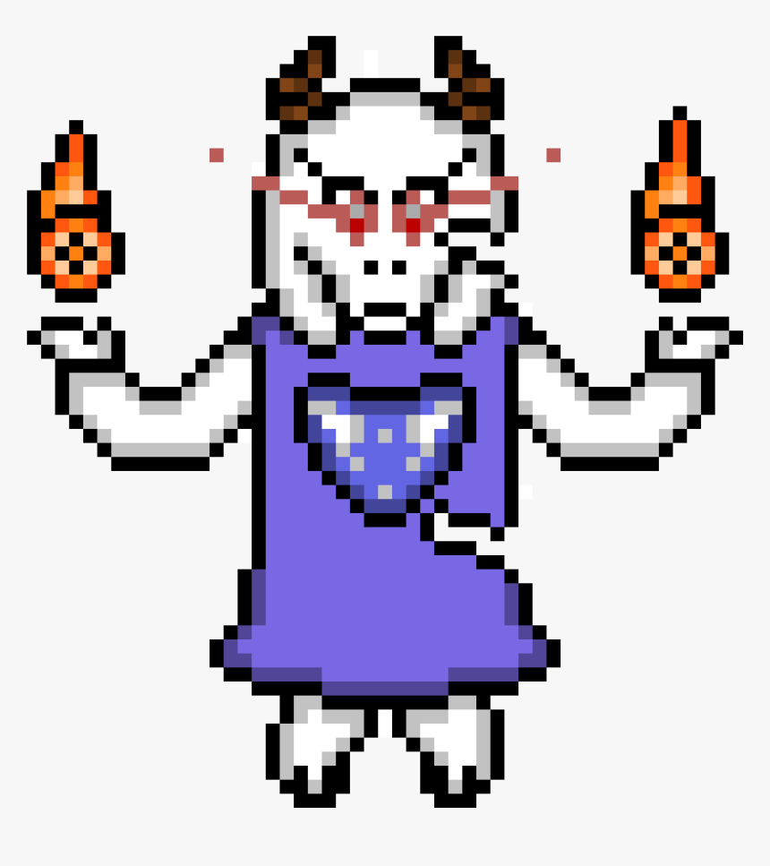 Undertale Toriel Sprite Genocide Harmode - Undertale Toriel Fight Pixel Art, HD Png Download