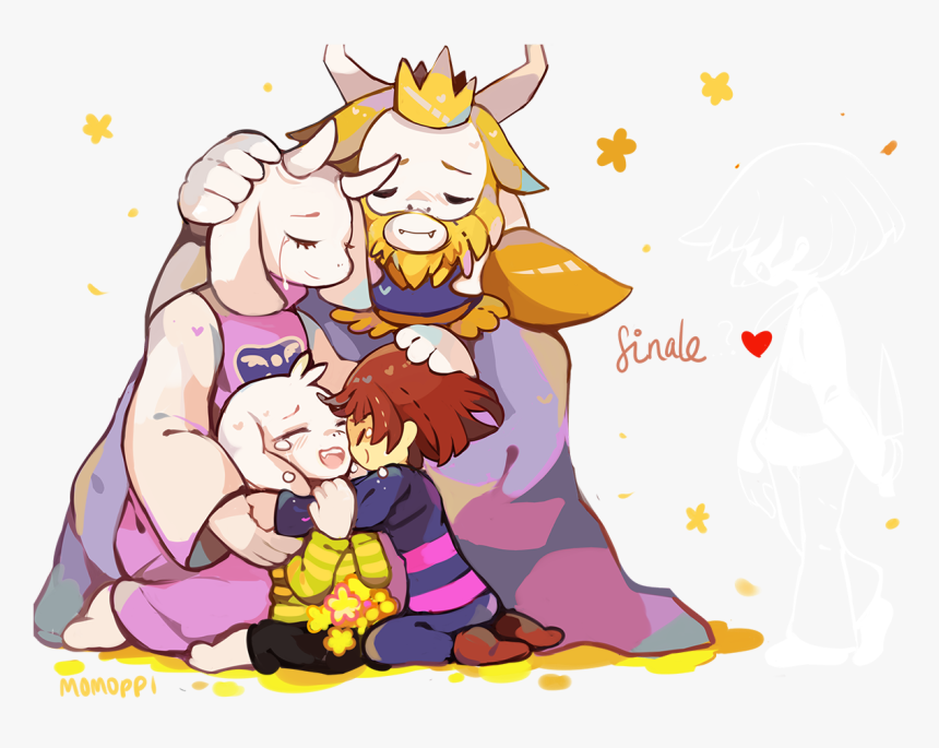 Undertale Cartoon Mammal Fictional Character Vertebrate - Undertale Toriel And Asriel, HD Png Download