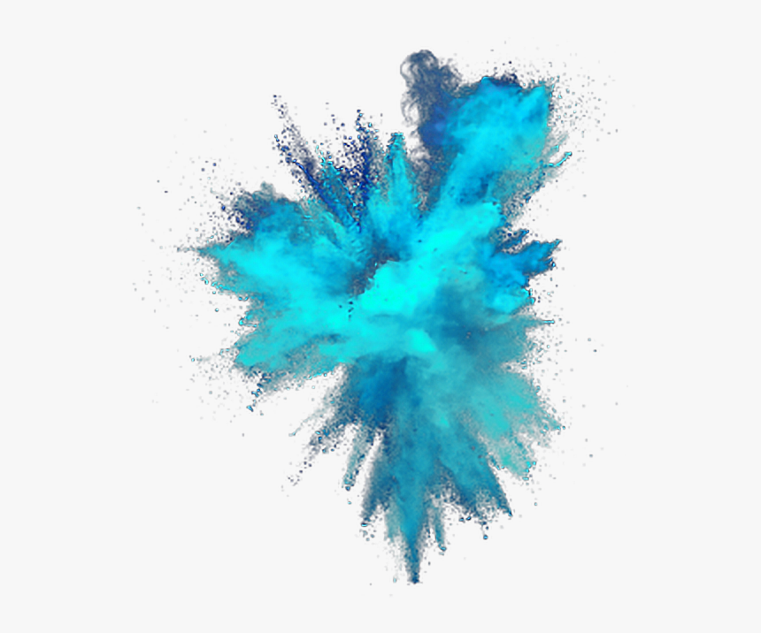 #color #colorful #explosion #blue #splash #freetoedit - Blue Colour Splash Png, Transparent Png