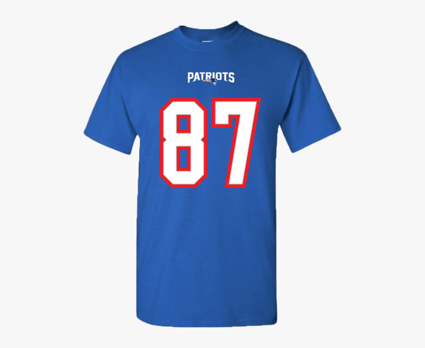 Men S New England Patriots Rob Gronkowski Jersey T-shirt - New England Patriots, HD Png Download