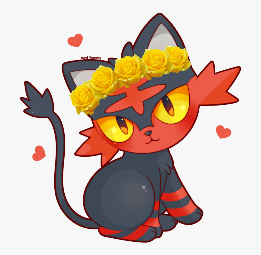 Pokemon Iniciales De Alola , Png Download - Pokemon Cute Litten, Transparent Png