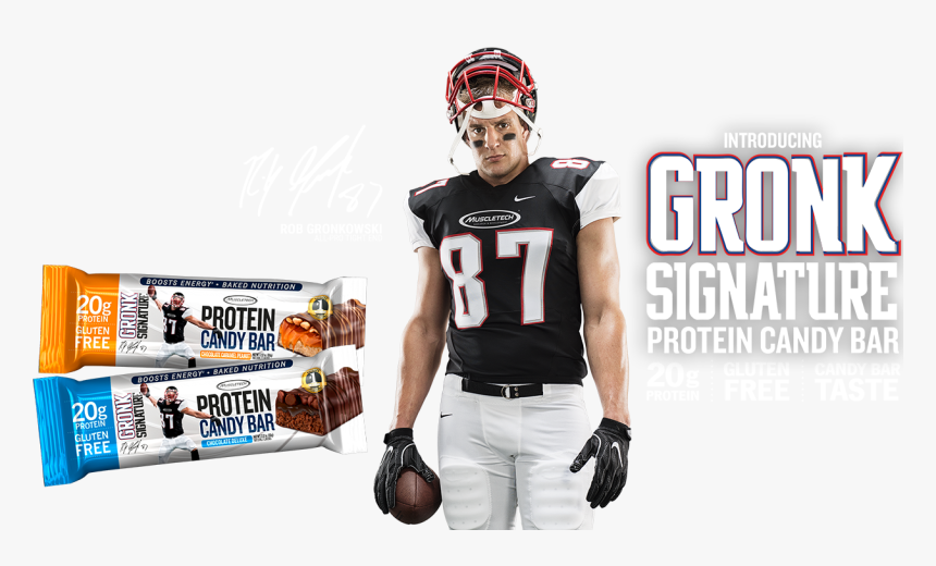 Gronk Signature Protein Candy Bar Png, Transparent Png