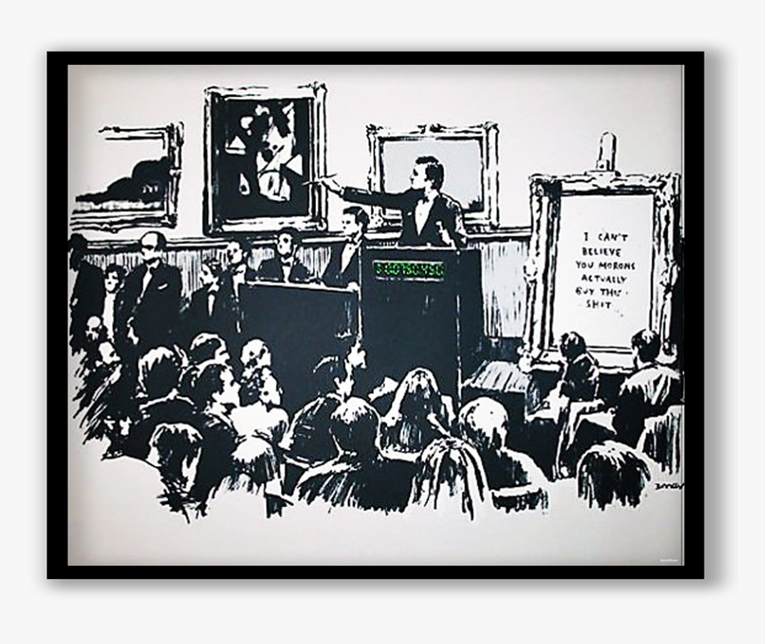 Banksy Morons, HD Png Download