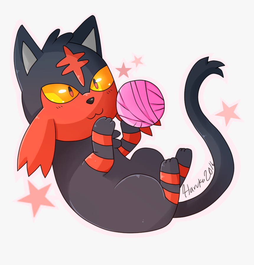 Litten With A Ball Clipart , Png Download - Cartoon, Transparent Png
