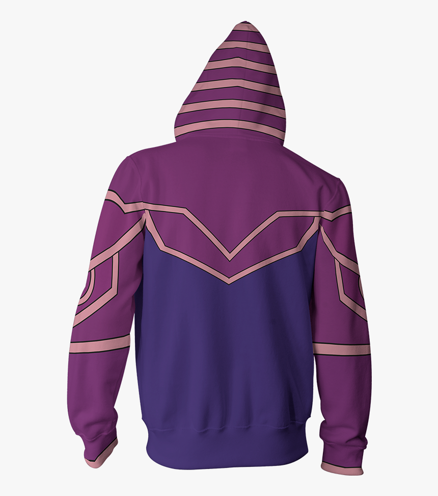 Yu Gi Oh Dark Magician Cosplay Zip Up Hoodie Jacket - Hoodie, HD Png Download
