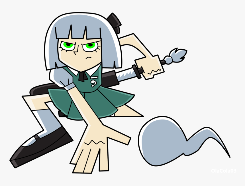 “ “ Youmu Phantom
”
danny Phantom And Touhou Project - Youmu Konpaku Danny Phantom, HD Png Download