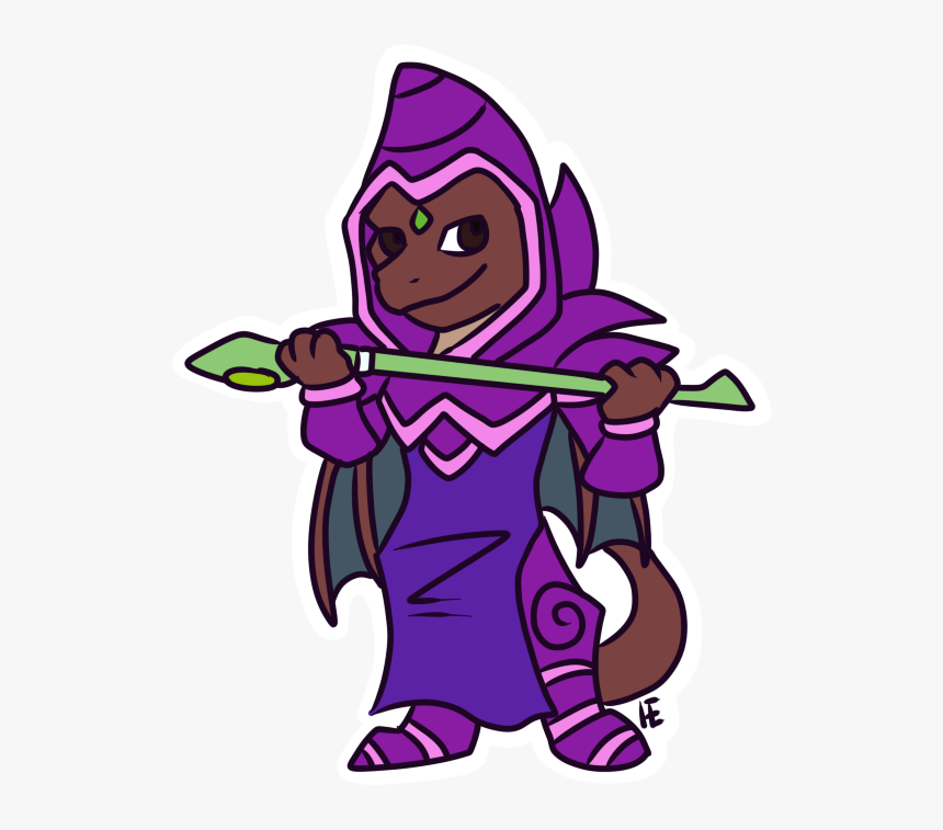 Thammy As Dark Magician - Cartoon, HD Png Download