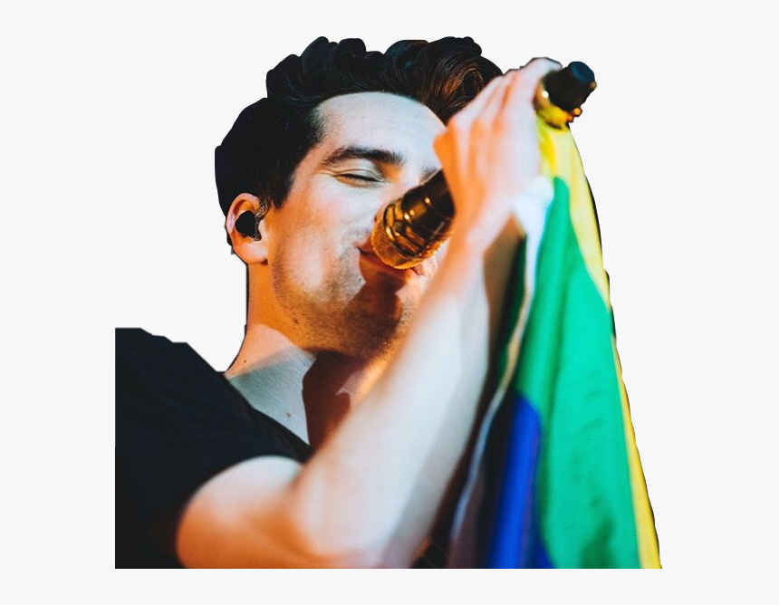 Lgbt Lgbtpride Brendon Brendonurie Girlsgirlsboys Panic - Brendon Urie Pride Flag Png, Transparent Png