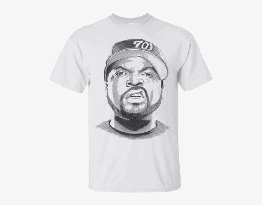 Ice Cube Drawing, Ice T - T Shirt Per Qualche Dollaro In Più, HD Png Download