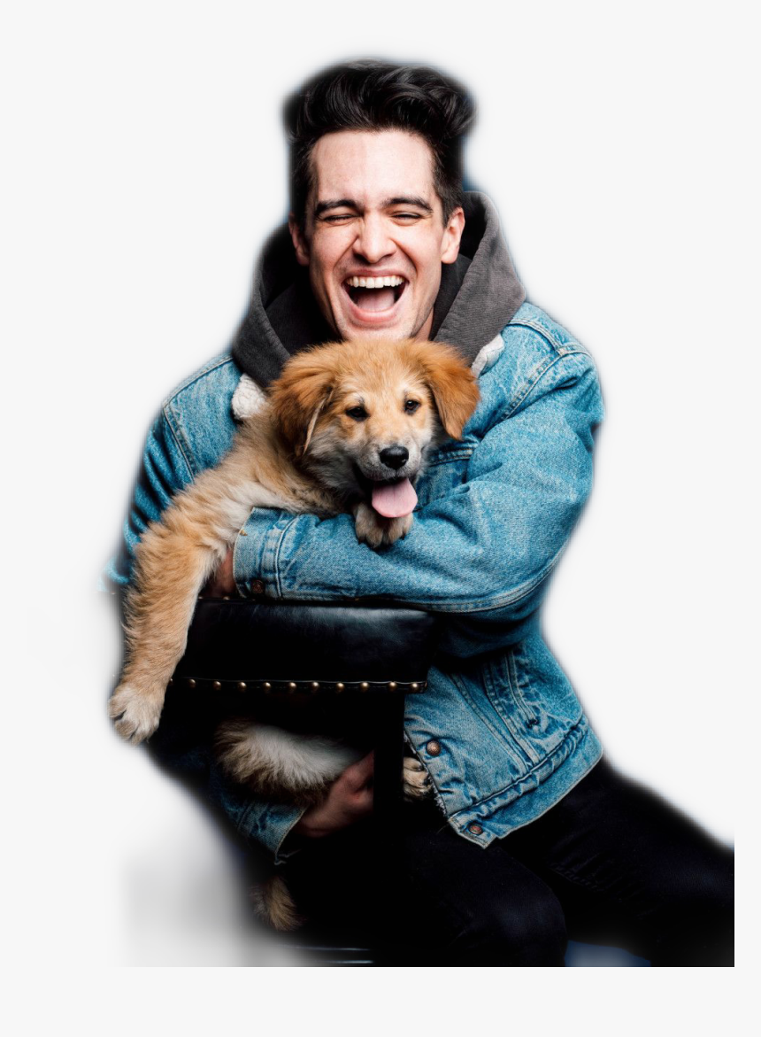 #brendonurie #panic At The Disco #panic At The Disco - Brendon Urie With Dogs, HD Png Download
