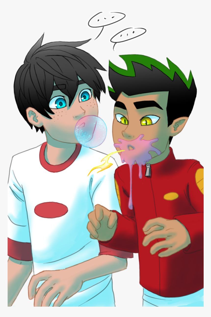 Jake And Danny Jake Long, American Dragon, Disney Channel, - Danny Phantom Secret Trio, HD Png Download