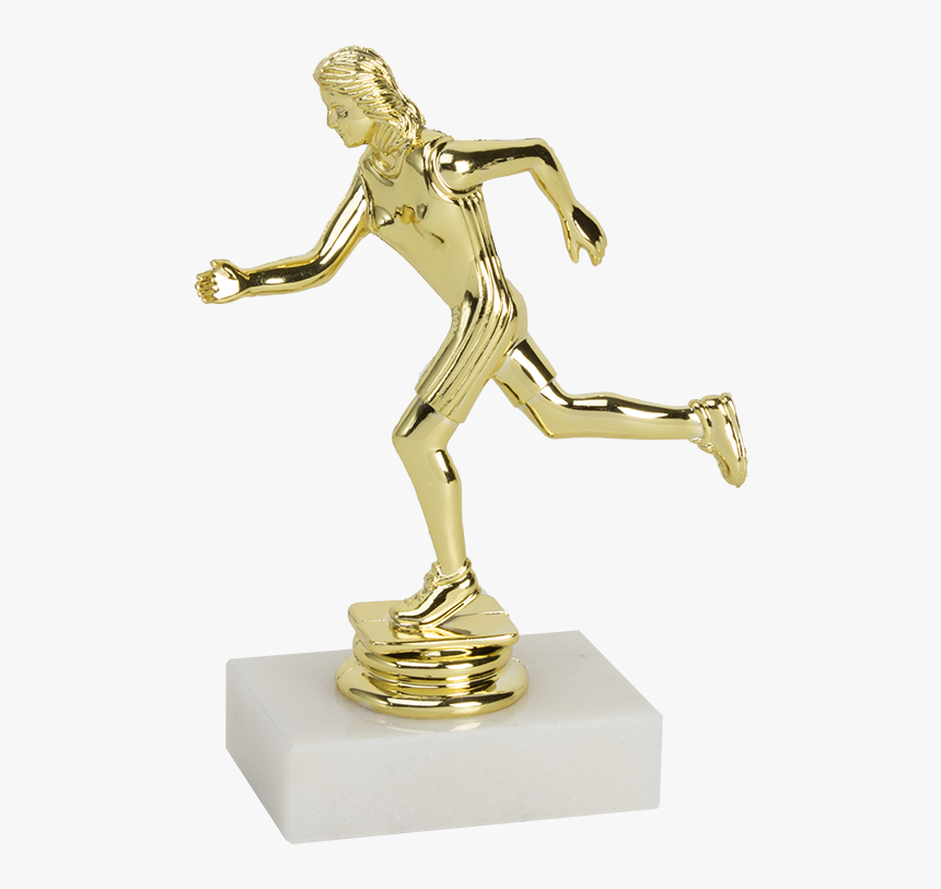 Female Participation Trophy For Running Events - Trophy, HD Png Download