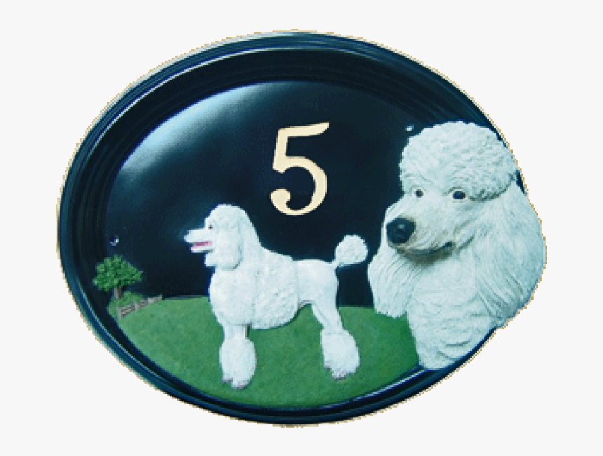 House Number - Hand Painted - Poodle - House Sign - Standard Poodle, HD Png Download