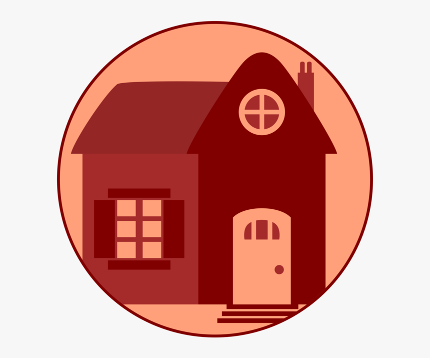 Red House Vector Image - House Clip Art, HD Png Download