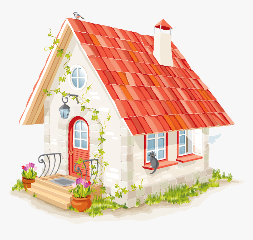 House Clip Art - Transparent Cartoon House, HD Png Download
