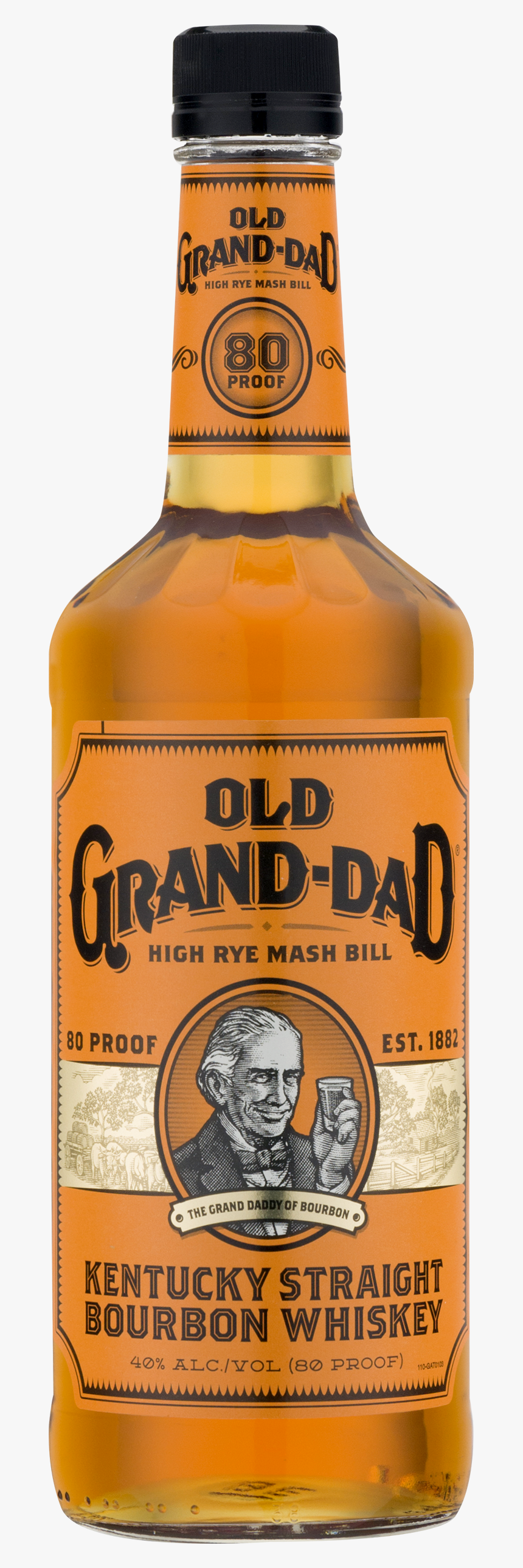 Old Grand Dad 1l 80, HD Png Download