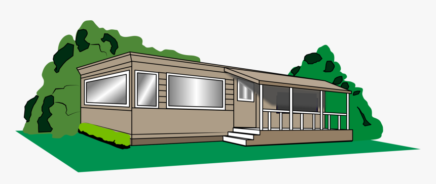 Building,elevation,house - Clip Art Mobile Home, HD Png Download