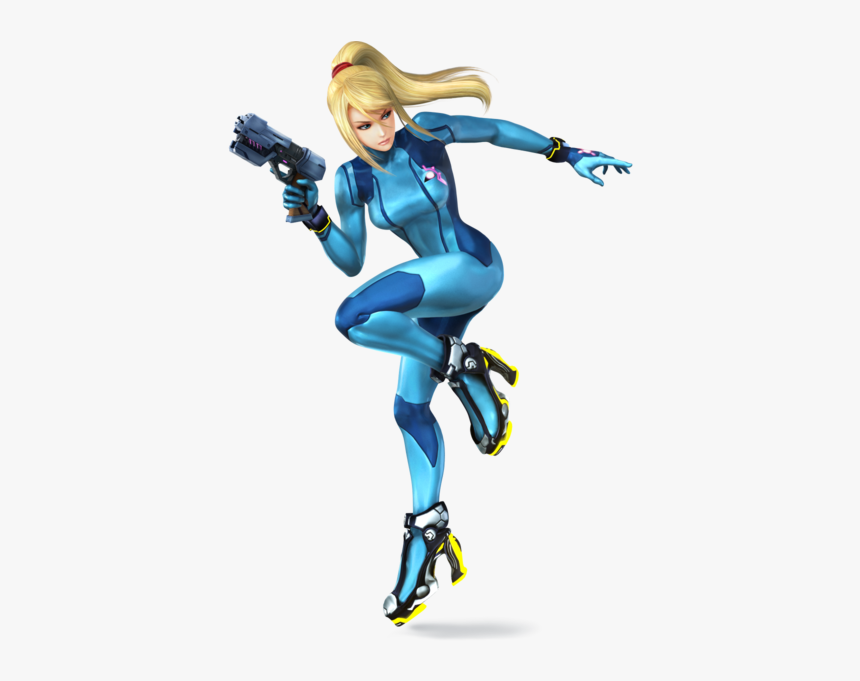 Ssb4 Zerosuitsamus Main - Smash Bros Zero Suit Samus, HD Png Download