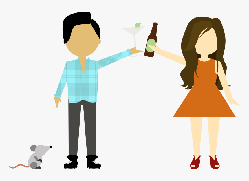 Somehow, Amid The Skyscrapers, Eucalyptus Cocktails - Cartoon, HD Png Download