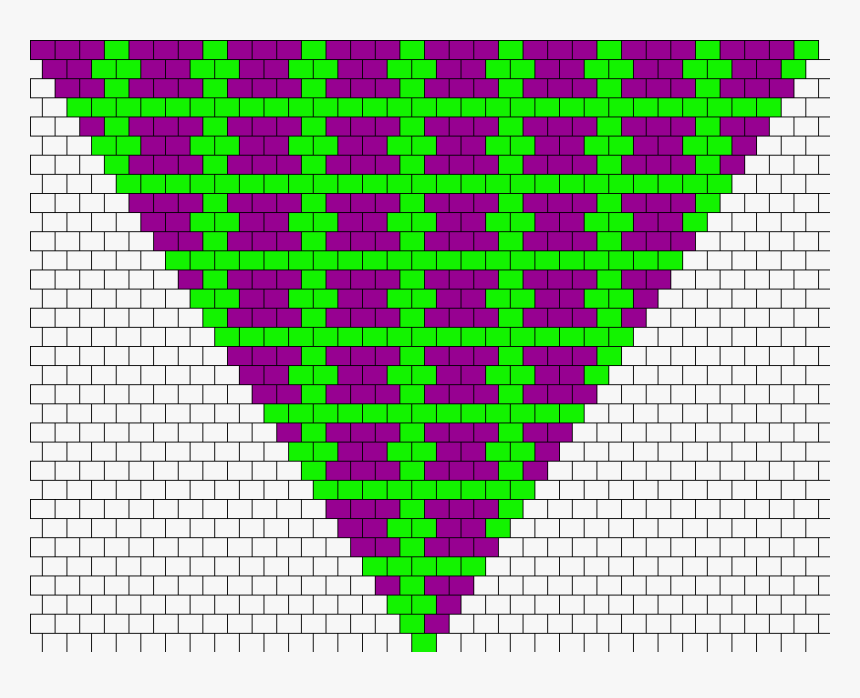 Grid Kandana Bead Pattern - Brickwork, HD Png Download