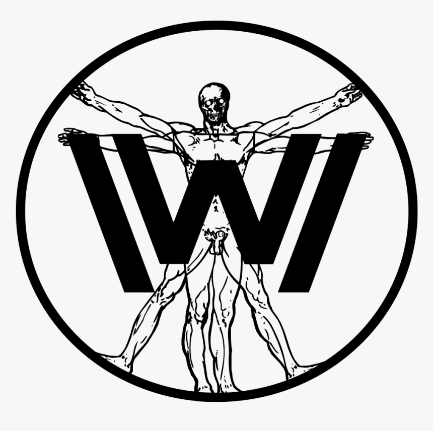 West World T-shirt/ Vitruvian Man Design Http - Multiple Interests, HD Png Download