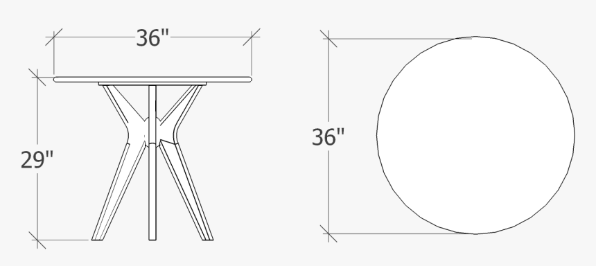 Vitruvio Round Table 36in 4220 - Circle, HD Png Download