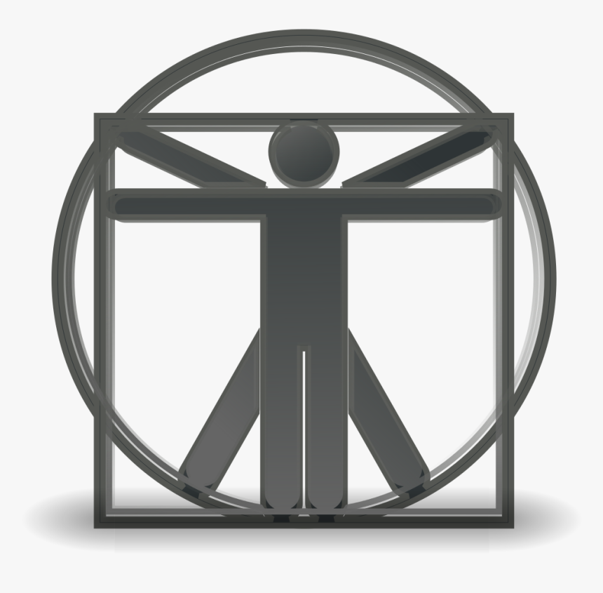 Hombre De Vitruvio Maqueta, HD Png Download