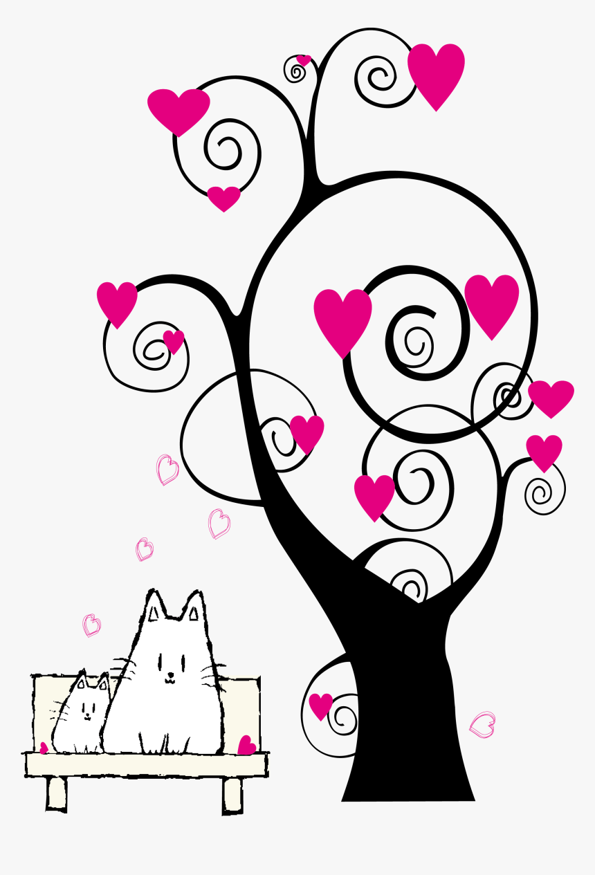 Paper Hello Kitty Drawing Sticker - Free Cat Tree Clip Art, HD Png Download