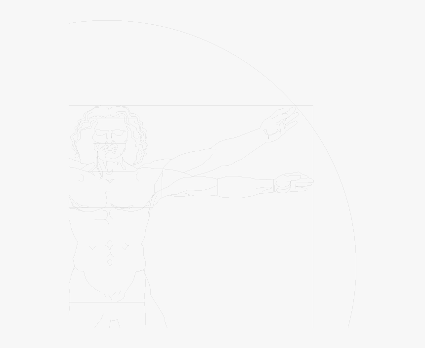 Vitruvian Man - Sketch, HD Png Download