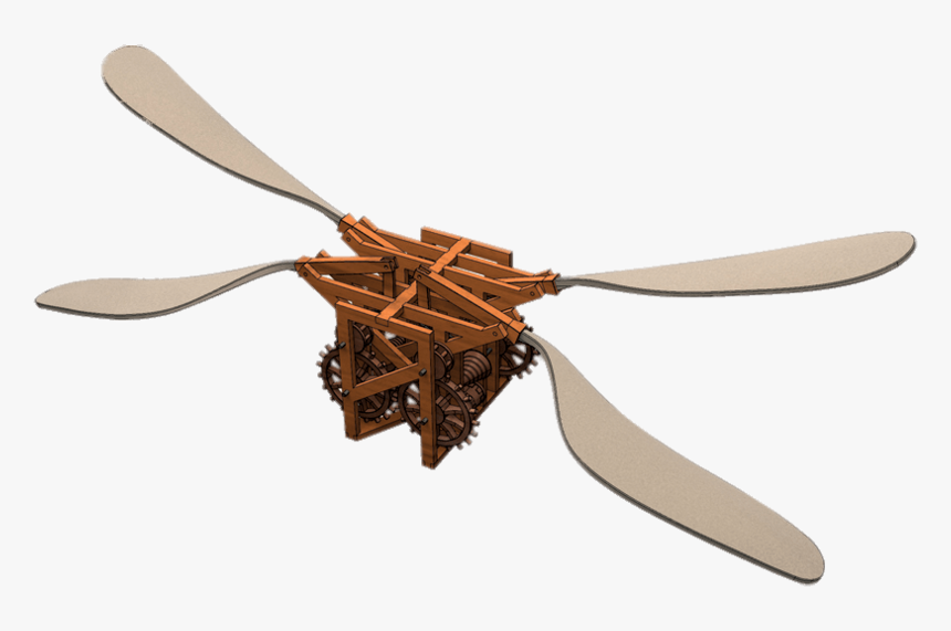 Leonardo Da Vinci Mechanical Butterfly - Mechanical Butterfly Da Vinci, HD Png Download