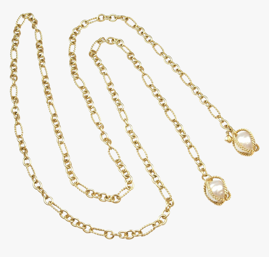 Retired David Yurman Lariat Tahitian Pearl Necklace - Necklace, HD Png Download