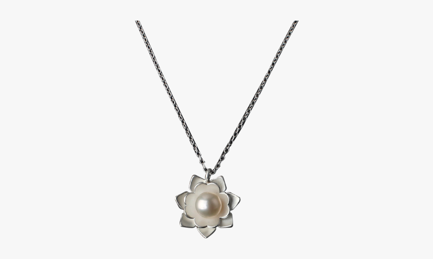 Luo Linglong S925 Sterling Silver Pearl Necklace Female - Locket, HD Png Download