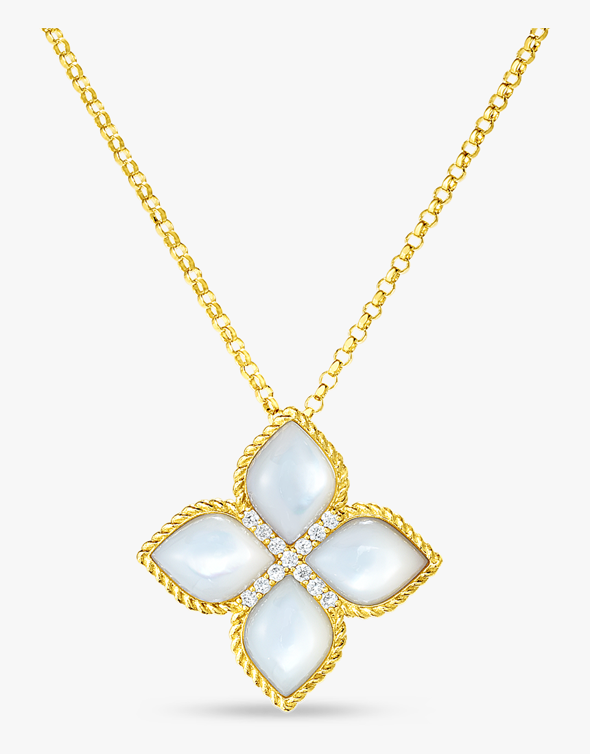 Cropped Princess Mother Of Pearl Diamond Necklace - Locket, HD Png Download