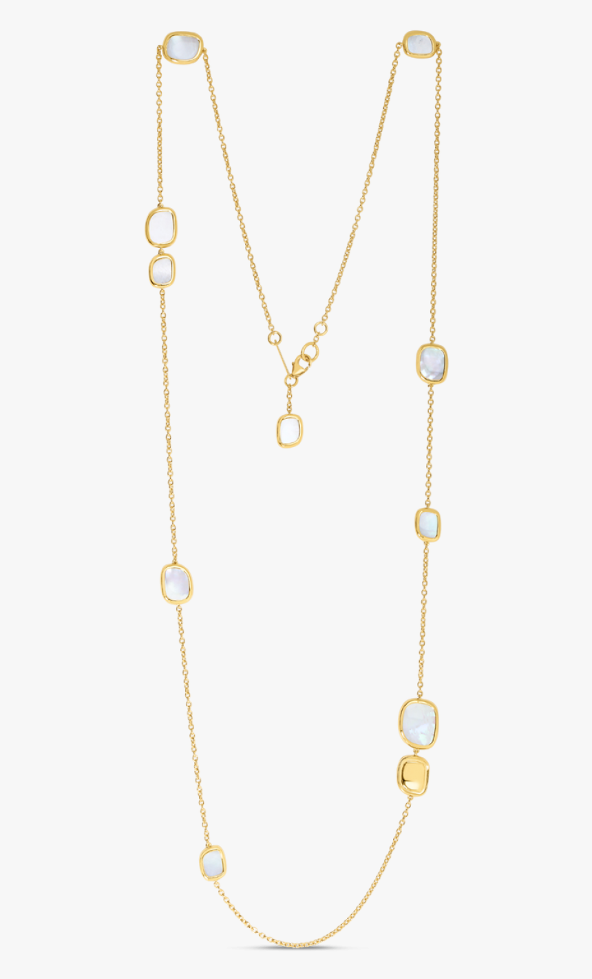 Roberto Coin Station Necklace With Mother Of Pearl, HD Png Download