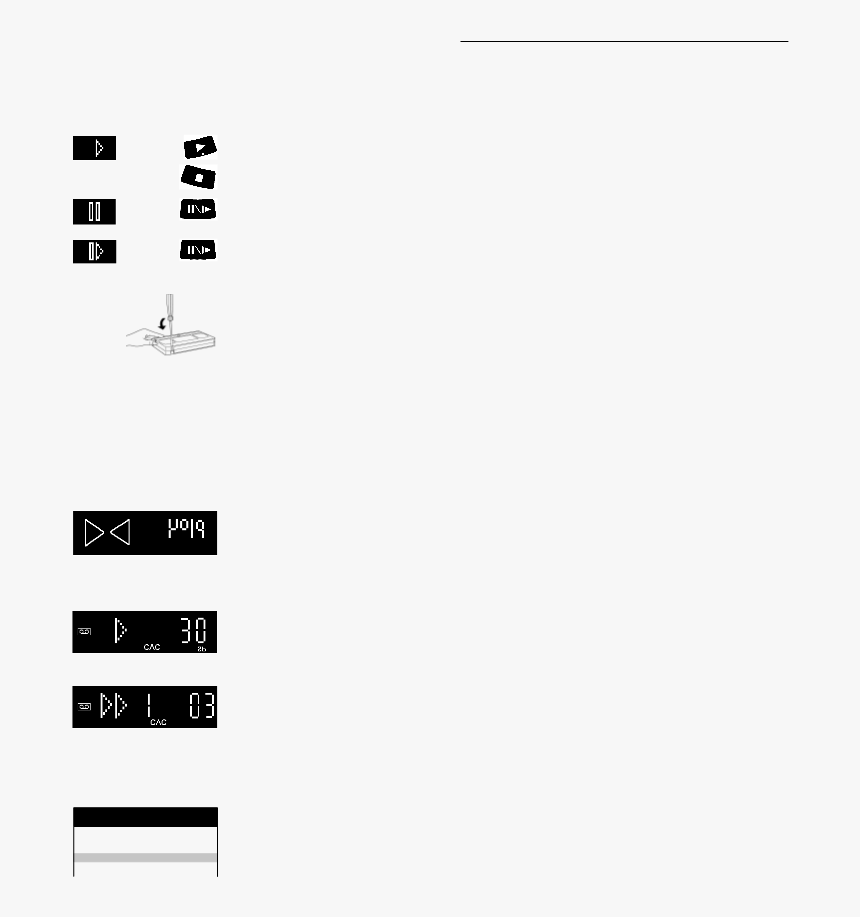 Vcr Playback / Vcr Functions - Black-and-white, HD Png Download