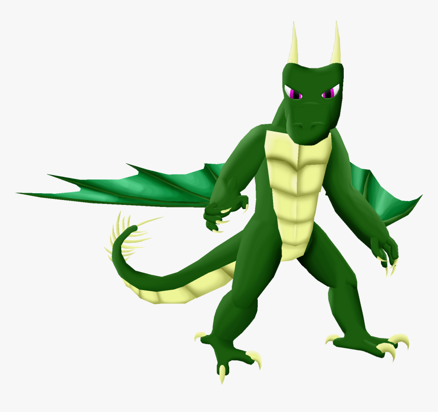 Bipedal Dragon - Cartoon, HD Png Download