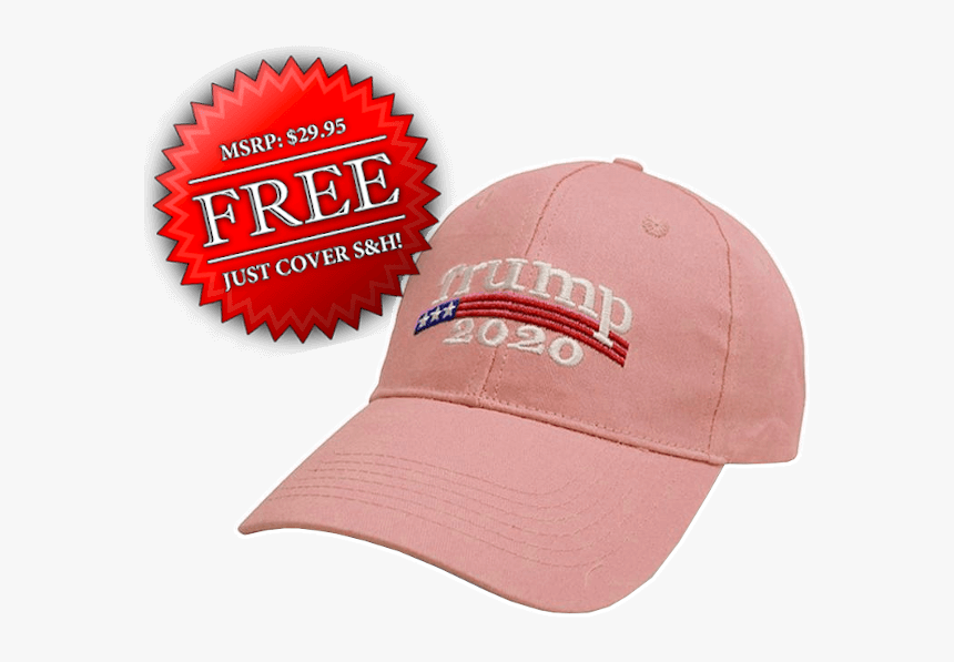 Free Trump Hat Pink - Baseball Cap, HD Png Download